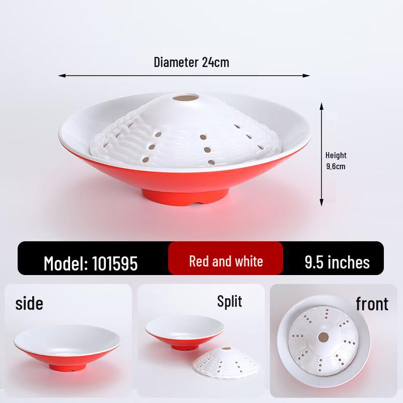 

Melamine Round Dry Ice Hotpot Serving Platter