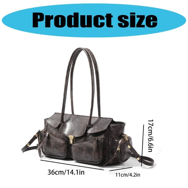 Damen Hobo Handtasche Süße Leder Schultertaschen mit Reißverschluss Lässige Crossbody Tasche mit Abnehmbaren Trägern Geschenke