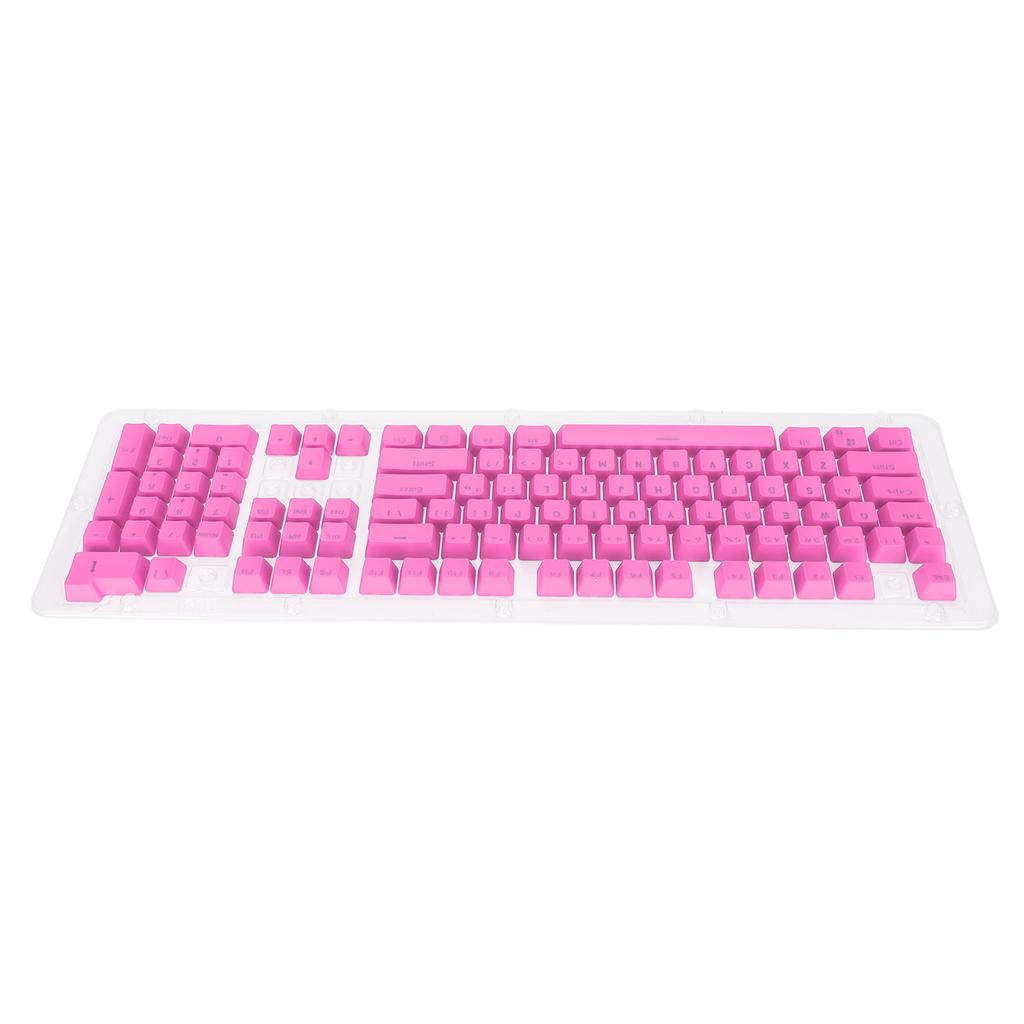 PBT Keycaps 106 Keys 2 Color Injection Molding OEM Height Light Transmission Custom Keycaps for Mechanical KeyboardPink