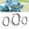 Motorcycle 7" Headlight Trim Ring Visor Style 4.5" Fog Light Cover For Harley Touring Road King Electra Glide Softail FLD/FLH