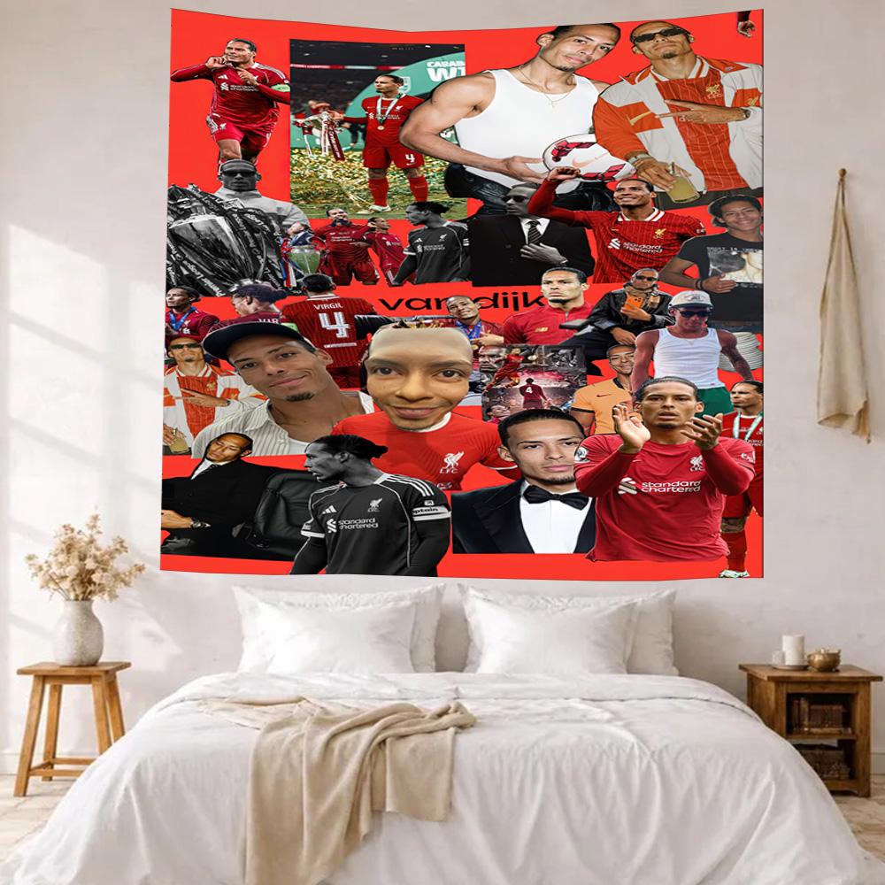 Liverpool Football Club Wanddekoration Wandteppich Kunst Für Haustiermemorial Geburtstag Hochzeitsparty Kulisse Familiengeschenk