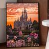 Disney Diamond Painting 5D DIY Castle Scenery Diamond Painting Art Diamond Painting Kit Adult/Beginner Gift Idea Creative Home Decor