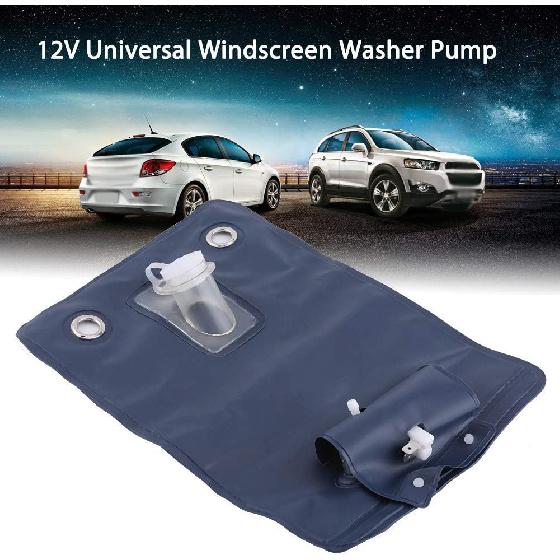 Aramox AWP 23 Windshield Washer Pump Bag Kit, Windshield Washer Pump Replacement with Bag Assembly with Hose Jet Button Switch, Universal for Classic