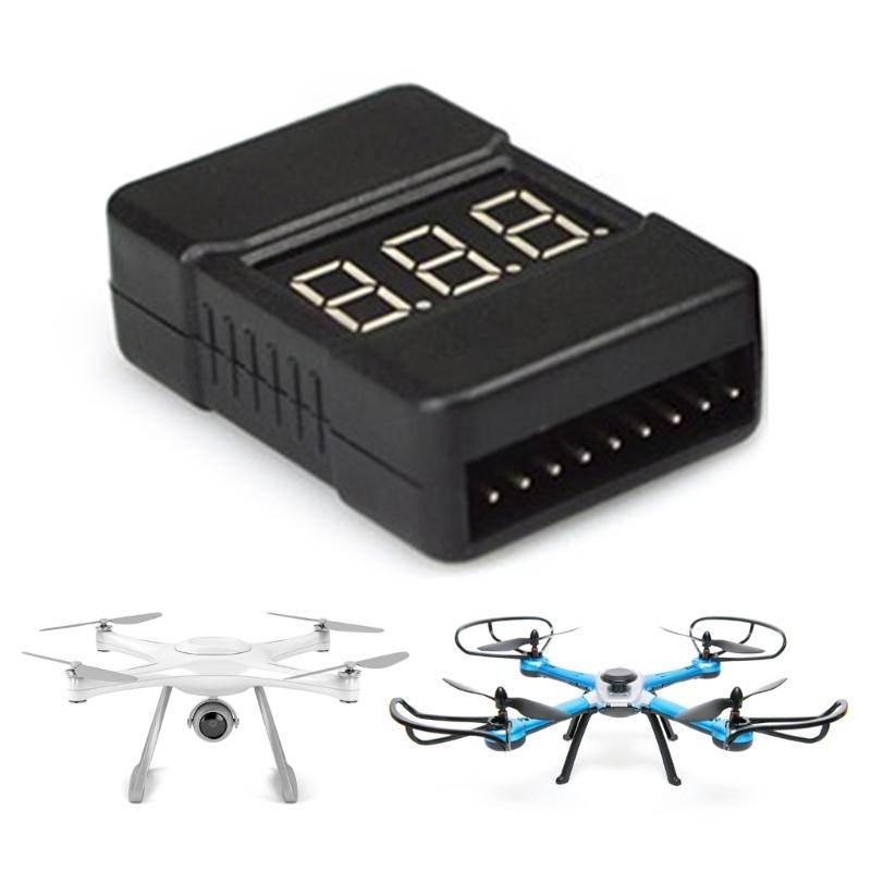 1-8S Liion/Fe Battery Voltages Tester Low Voltages Buzzers Alarm Checkers for Vehicles & Remote Controls Toys