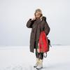 GMXIA Damen Vintage Casual Einfarbig Druck Herbst Winter Langarm Kapuzenjacken & Mäntel