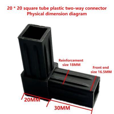 1/5 Stück 20 mm 2/3/4-/5-Wege-Kreuz-Quadratrohr-Fittings 20x20 Rohr-Winkel-Code Sechskant-Durchgang Kunststoff-Fittings ABS-Verbinder