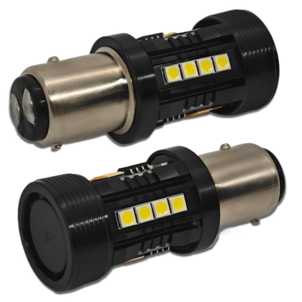 2 Pcs P21/5W LED Bulb 1157 12V No Error, Two Colors Off-Road