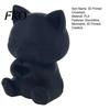 3D Print Lovely Cat Display Figurine Printed Figurine, Artistic Desktop Decoration, Heart Hand Gesture Cartoon Smiling Shelf Decor Decor, Tabletop