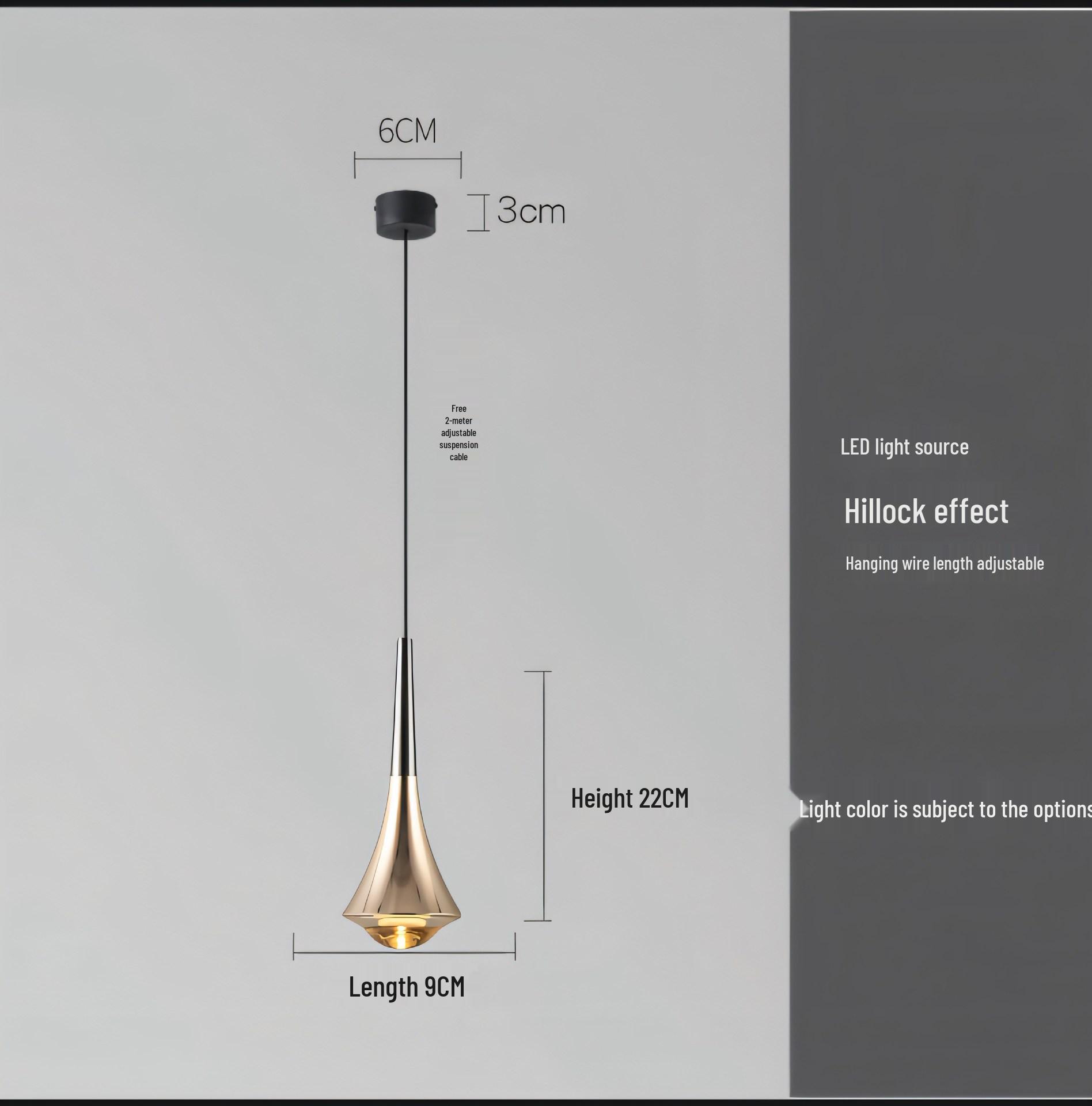 

Modern Minimalist Adjustable Pendant Light for Bedroom or Restaurant