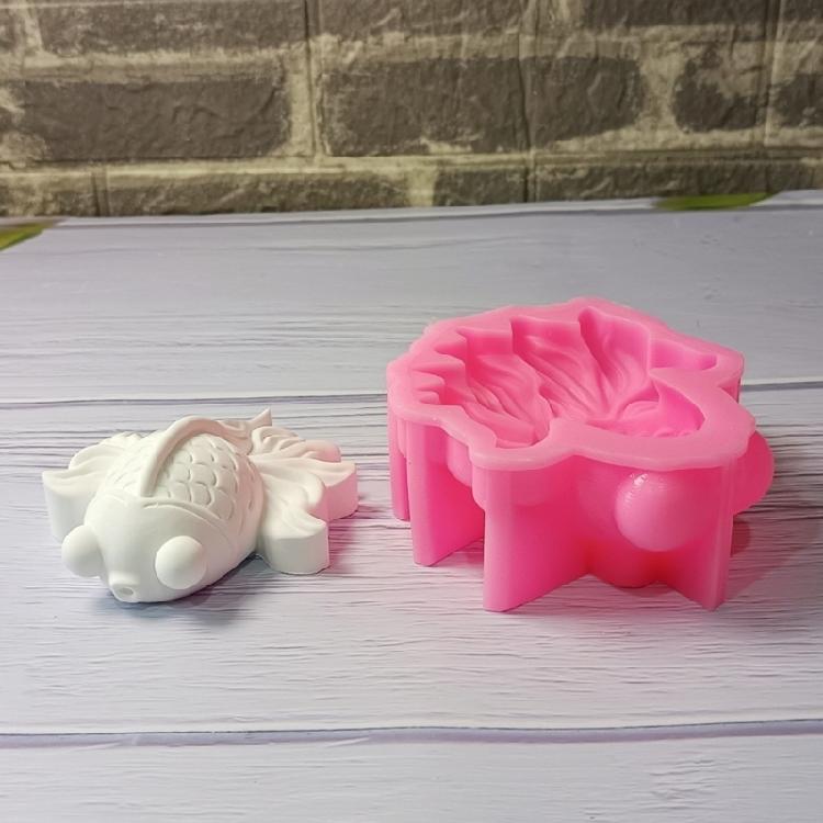 Silicone Molds Candle Molds 3D Fish Plasters Molds Casting Molds Ornament Molds Epoxy Resin Molds Baking Molds