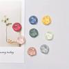 Water Ripple Geometric Round & Semi-Circular Resin Magnet Sticker