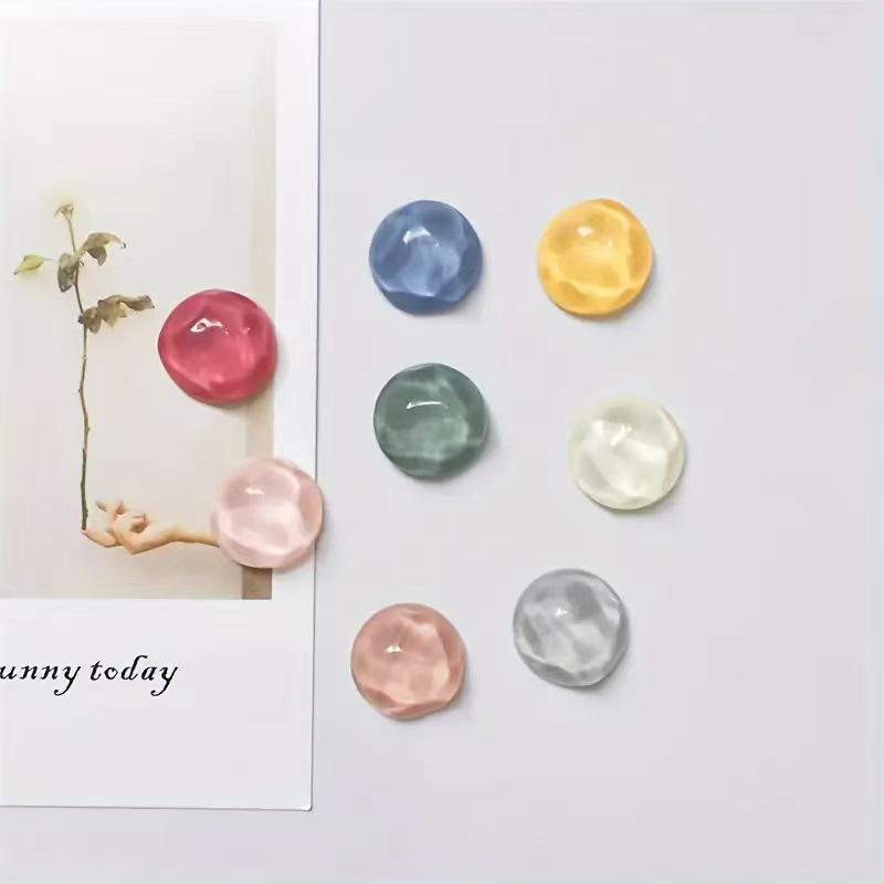 Water Ripple Geometric Round & Semi-Circular Resin Magnet Sticker