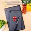 Non Slip Fruit Vegetable Cutting Board Antibacterial Meat Cutting Board Plastic Chopping Board