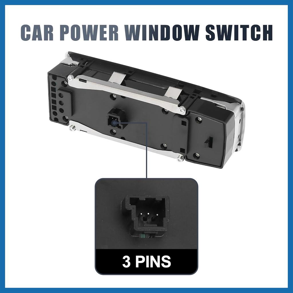 Master Driver Side Power Window Switch No.1669054300 with Tool Window Control Switch for Mercedes-Benz CLA45 for AMG 2014-2017