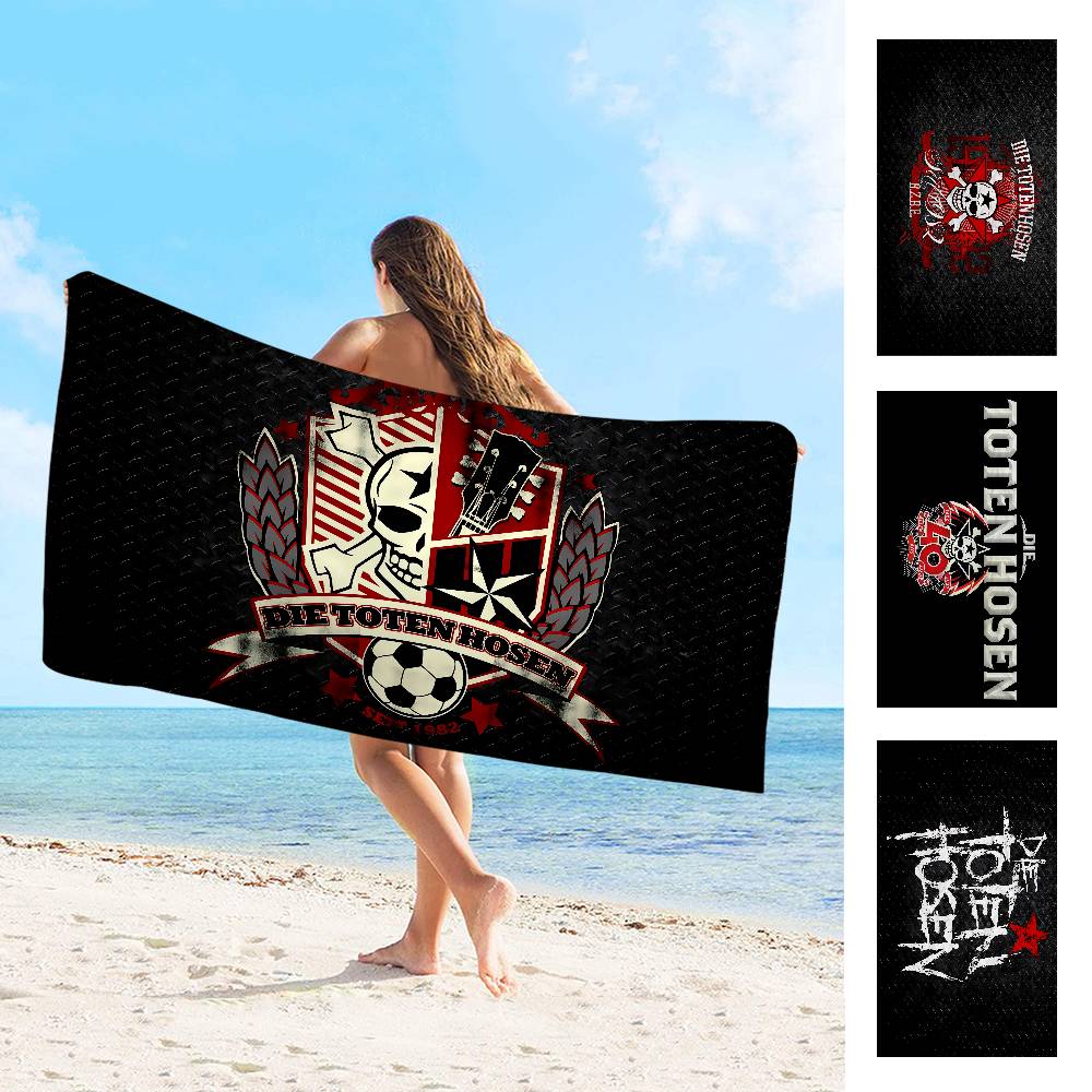 1pc Rock BAND D-Die Toten Hosens Microfiber Blanket Quick Drying Beach Towels Oversized Printing Super Absorbent Towel Blanket