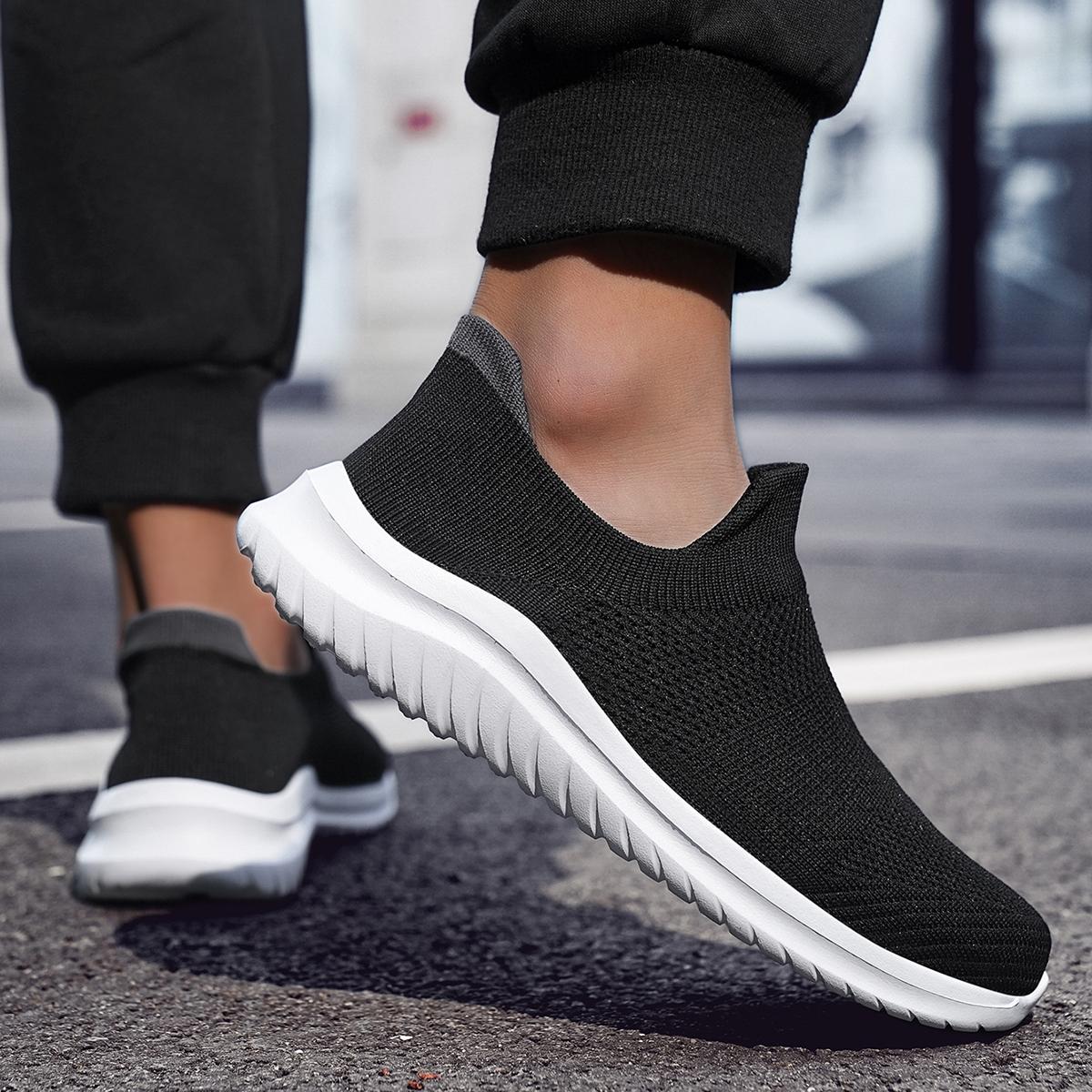 Кроссовки мужские сетчатые плоские легкие повседневные кроссовки для ходьбы на открытом — фото 6