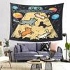 Charming Cats Themed Tapestry, High Quality Print Wall Hanging For Living Room Bedroom Office Party Holiday Gift Decor