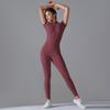 European-American Open-Neck Zipper Jumpsuit: Sexy, Tight-Fitting Short-Sleeve Dance & Yoga Bodysuit for Women