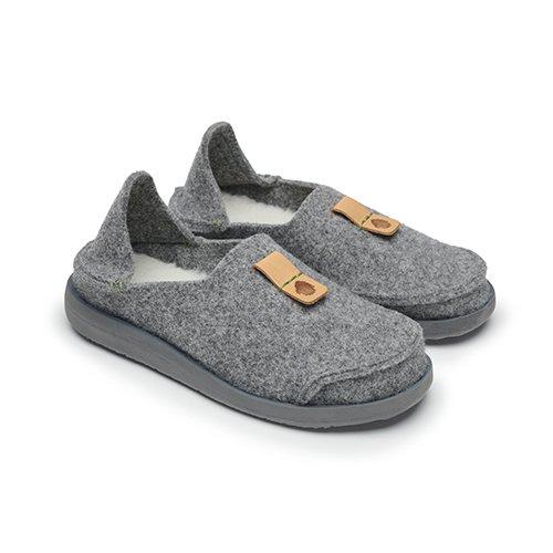 [Satorisan] Uwabaiki Wool Grey Loafer 1200940296 36