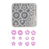 Silicone Keychain Molds Resin Jewelry Heart Star Flower Earring Molds Epoxy Resin Accessories for Making Accessories