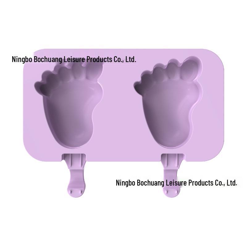 Silicone 3-Cavity Popsicle & Ice Cube Tray with Lid