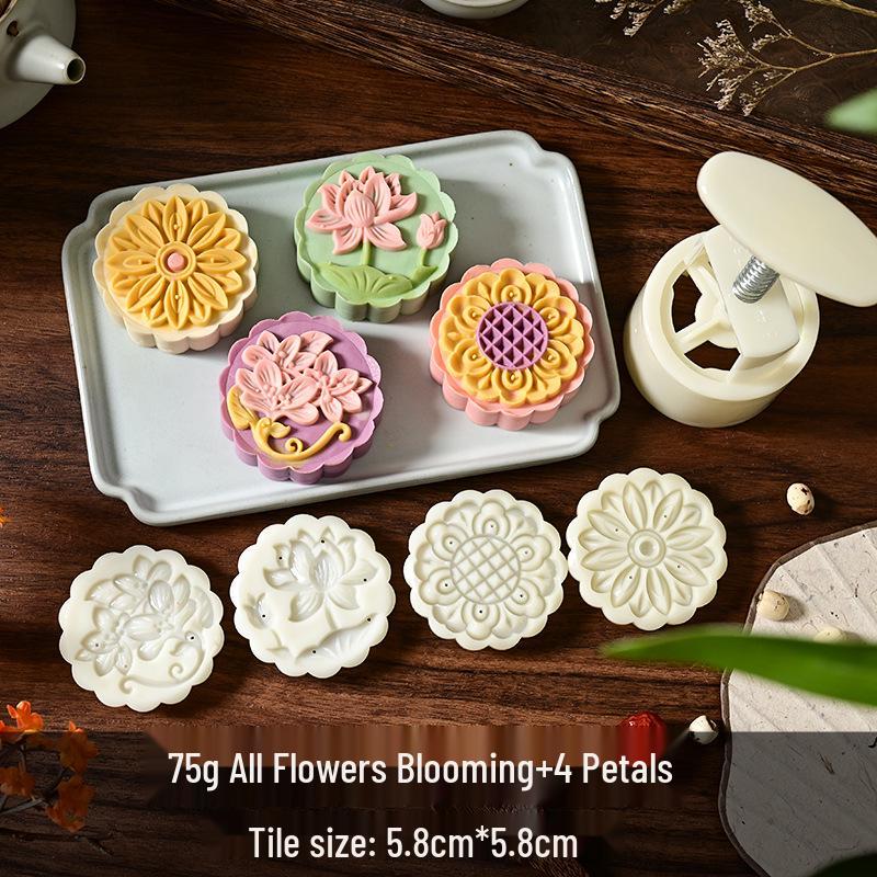 Mid-Autumn Mooncake Mold Stamp Tool for Ice Skin Mung Bean Pastry