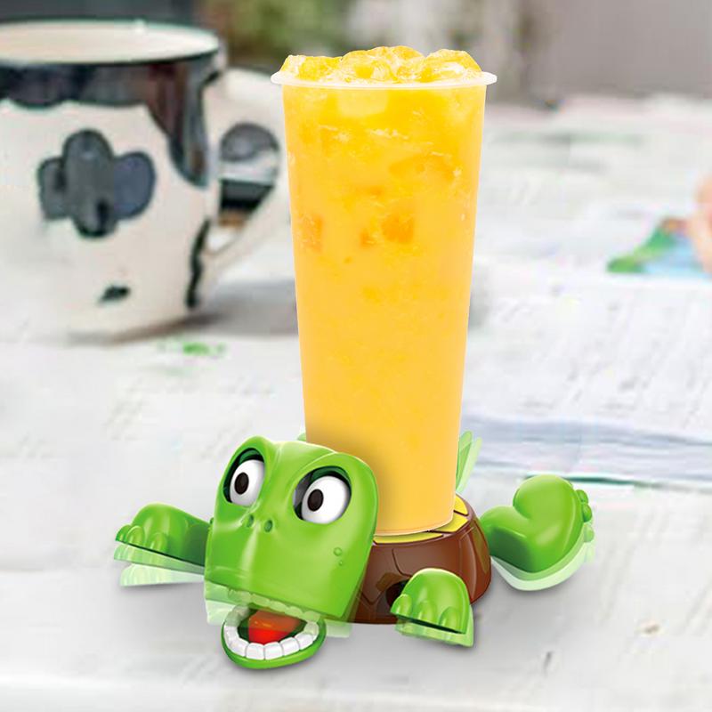 3D Quirky Turtle Coaster Panicked Turtle Insulated Coaster Ornament Stress Relieve Funny Cup Holder Bugsy Doll Mug Base Decor
