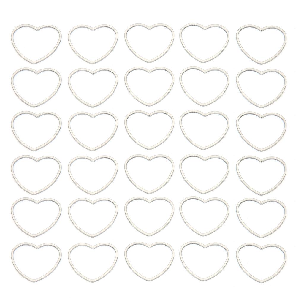30pcs Hollow Frame Pendants Resin Craft Open Bezels Jewelry Necklaces Earrings Making Supplies