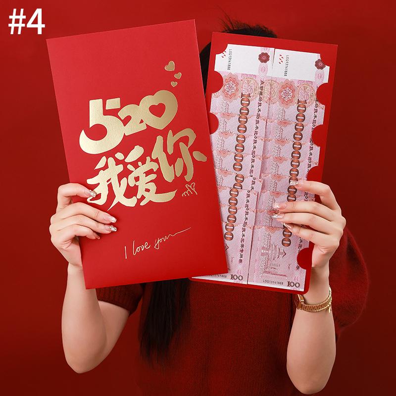Große Frohes Neues Jahr Rote Umschläge Neujahrsgeschenk Große Geldtasche Frühlingsfest Geschenke Hochzeit Glückstasche Beste Wünsche Hongbao