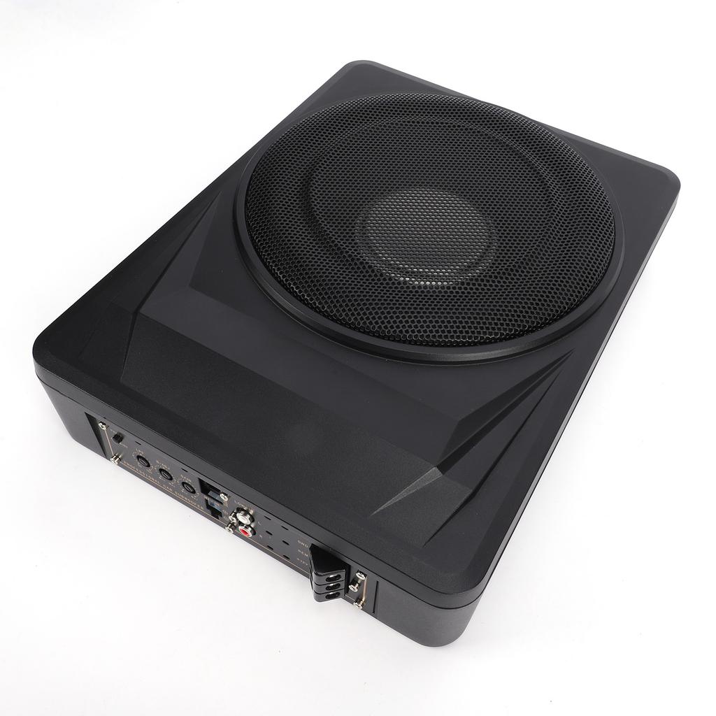 10 Schmaler Aktiver Untersitz-Subwoofer, Eingebauter Verstärker, Gehäuse aus Aluminiumlegierung, für Auto LKW Wohnmobil Boot