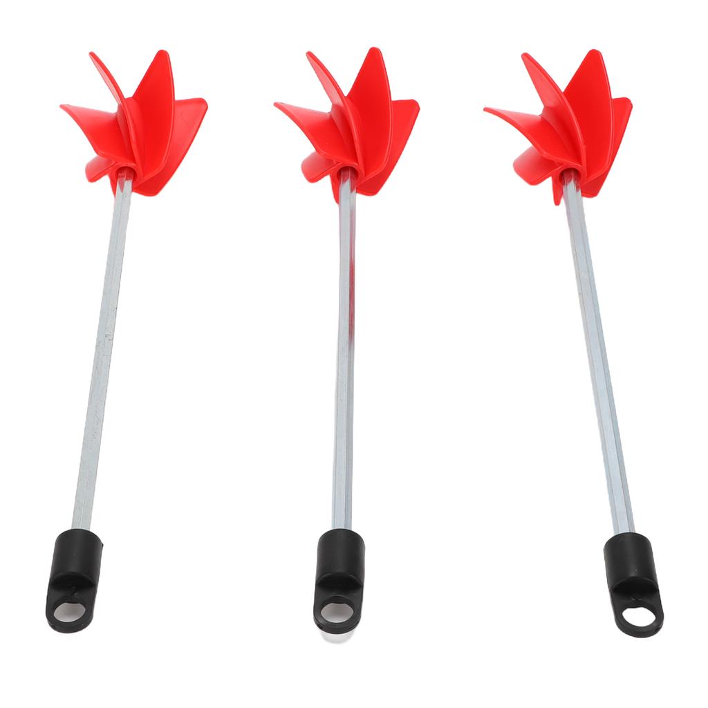 3Pcs Drill Paint Stirrer Spiral Mixer Attachment for Concrete Resin Silicone Paddle 11.4in