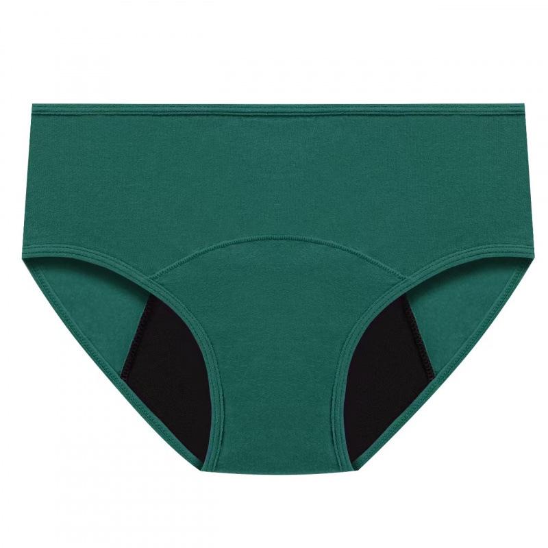 Low-Waist, High-Absorbency Colored Edge Menstrual Underwear for Women