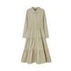 LAP Shirt-Style Long Tiered Dress Aq3Wo866