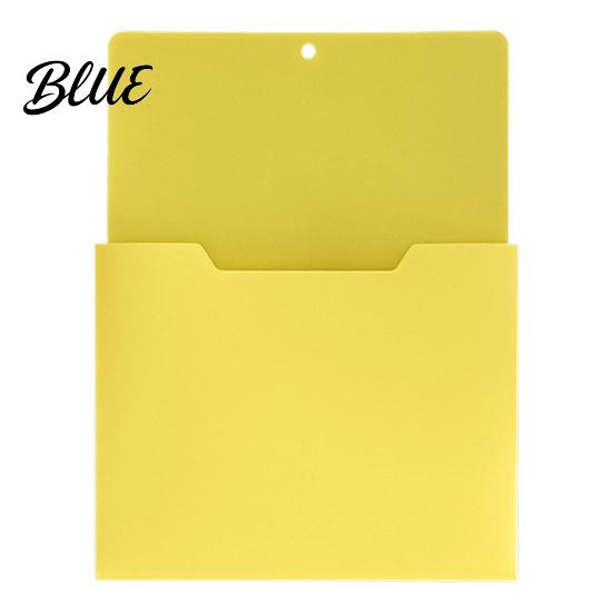 Project Management Folders Wall Mounted File Pocket Organizer 1.18 Inch Deep Compartment A4 Plastic Paper Storage Hanging Document Holder for Office