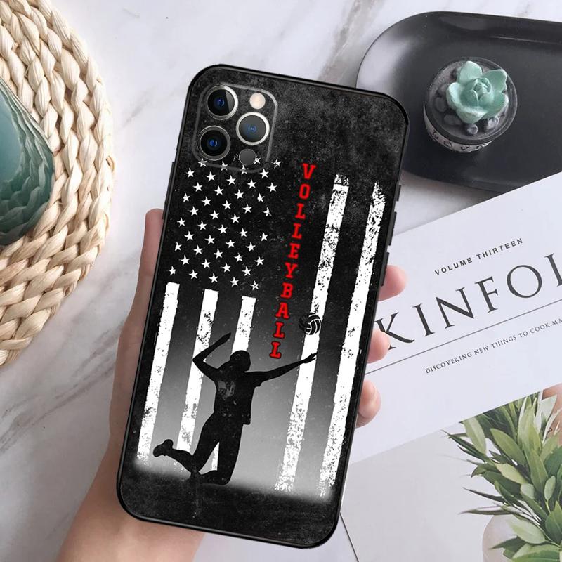 Volleyball Sport Phone Case For iPhone 15 14 13 12 11 16 Pro Max Plus Mini 7 8 X XS Max XR Back Cover Shell