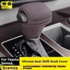 For Toyota Sienna Car Silicone Automatic Gear Shift Knob Cover Tasteless Antislip Shifter Knob Protective Cover