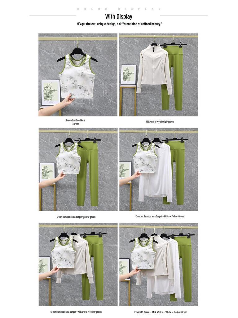 Eleganter 2025 Damen-Yogaanzug – Hochwertiges, wunderschönes Frühling/Sommer-Fitnessset