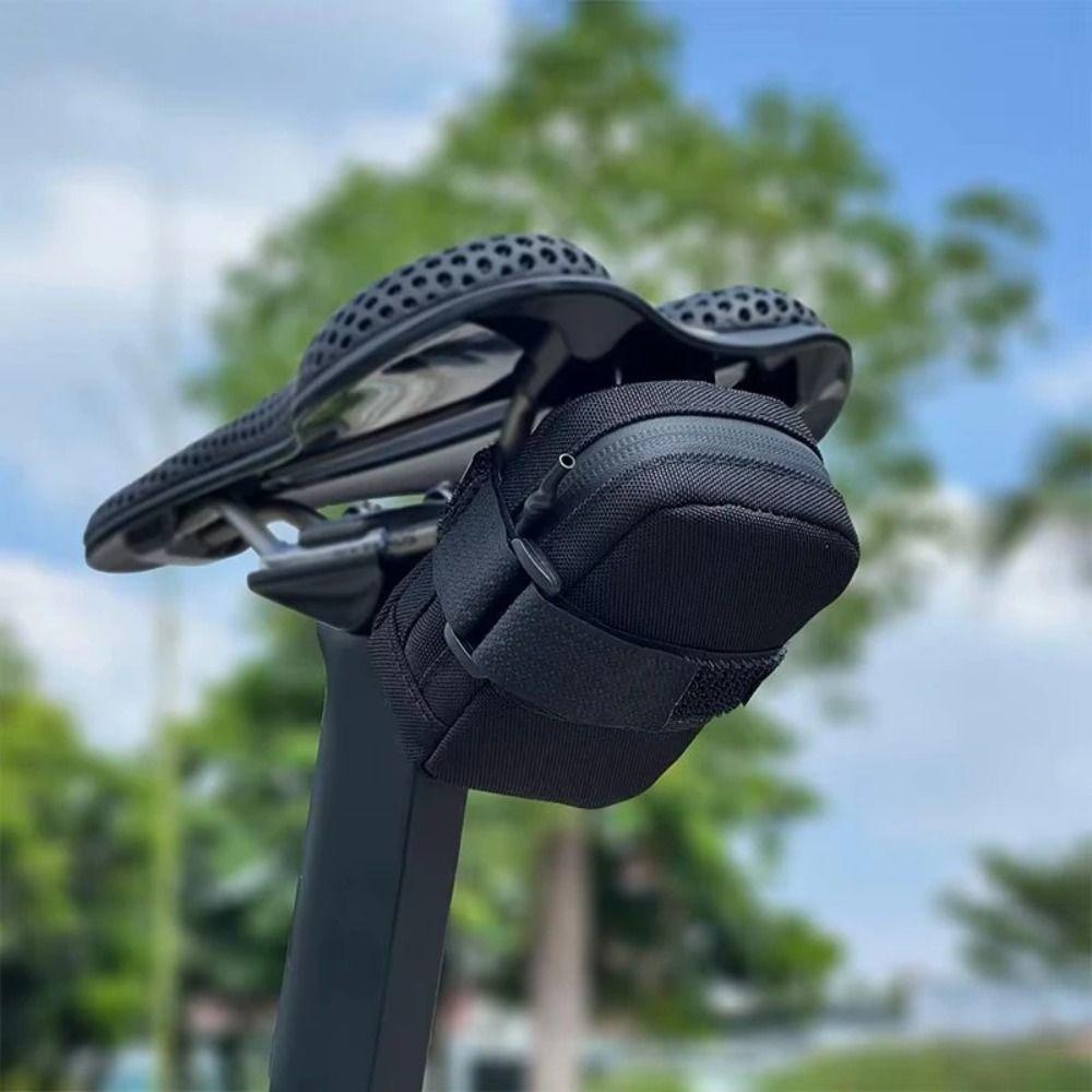 Quick Mount Design Bicycle Seat Pack Polyester Cycling Tool Bag Bike Saddle Bag Daily Commuting