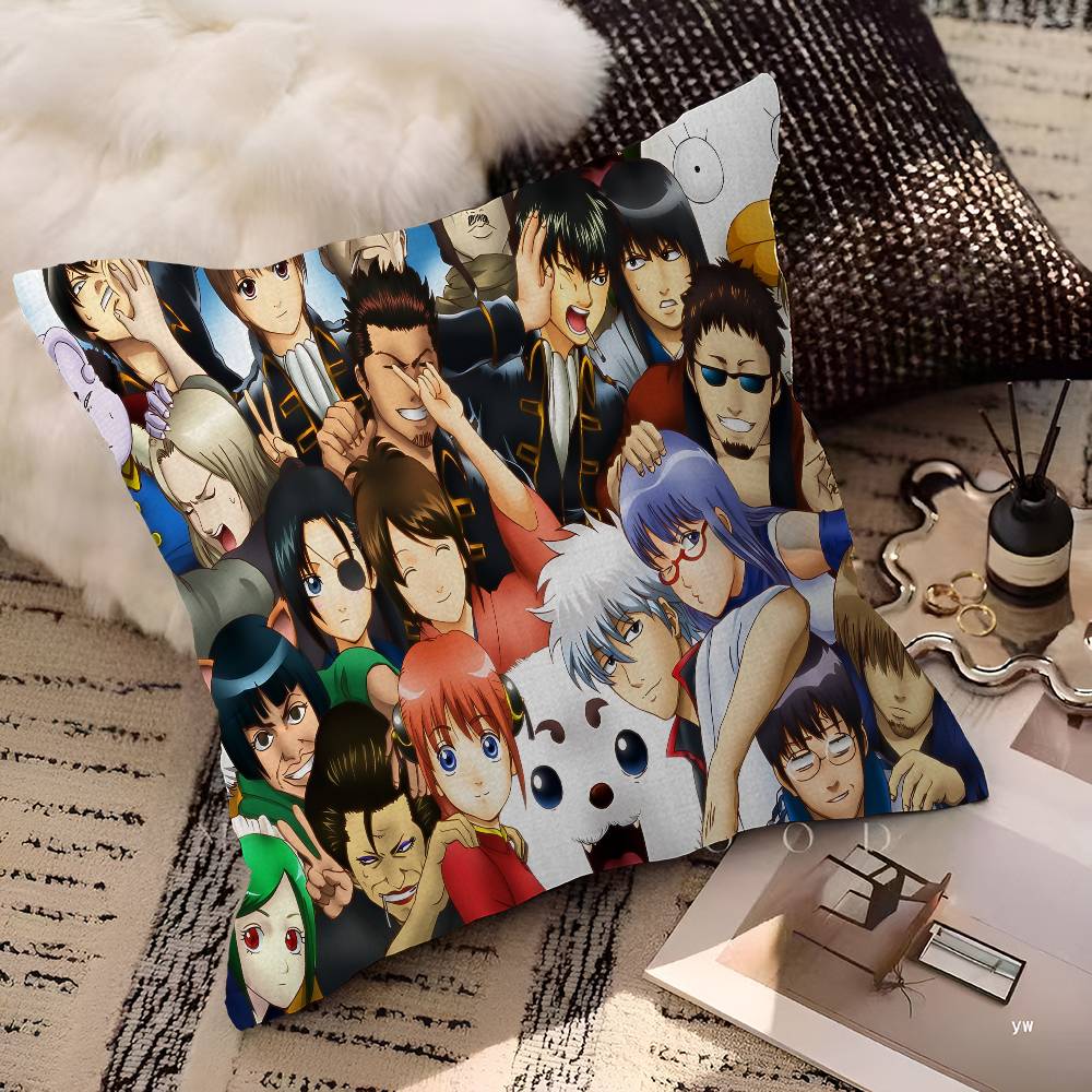 Японское Аниме ГИНТАМА Подушка Подарок Домашний Офис Декор Подушка Спальня Диван Автомобиль Чехол для Подушки Наволочка 30cmx30cm