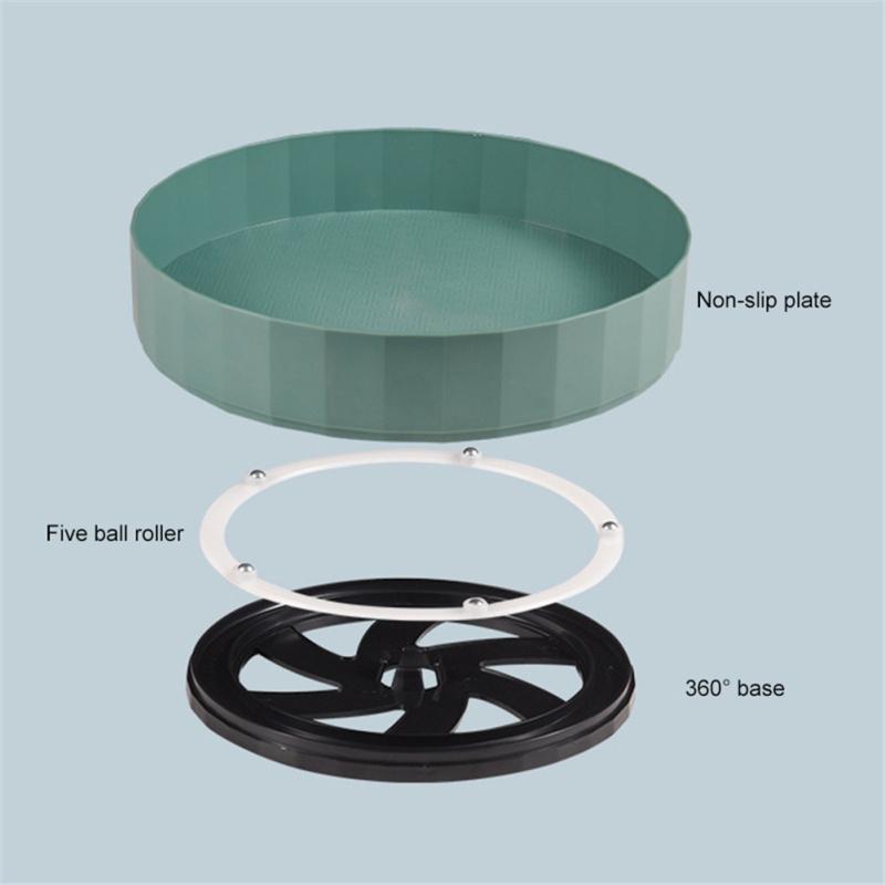 Multifunctional  Shelf 360 Rotation Turntable Storage Holder Jars Organizer Kitchen Bathroom Tool