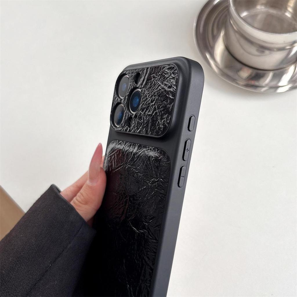 Crumpled Paper iPhone 14/13 Case for Apple 17/16/15 PROMAX with Sticker Application