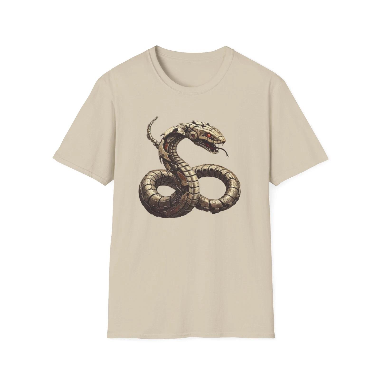 Mechanical Snake T shirt, Reptile Lover Tee, Vintage Style Shirt, Retro Graphic S
