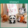 Entzückendes Weiches Plüschtier Panda Waschbär Hase Kuscheltier Stofftier Kissen