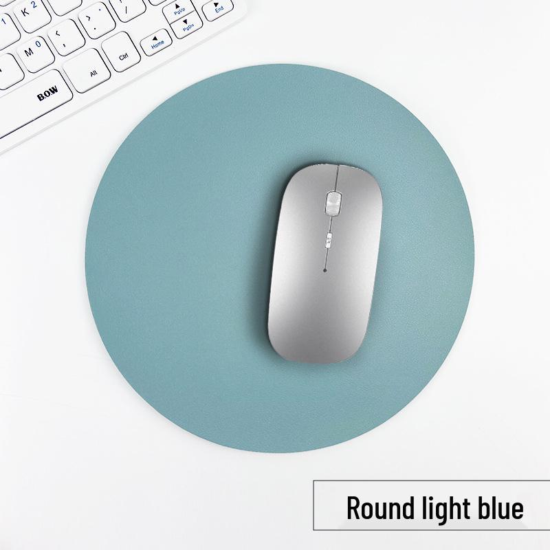 Customizable Multi-Color PU Leather Mouse Pad - Durable, Dirt-Resistant, Available In Square or Round Shapes.
