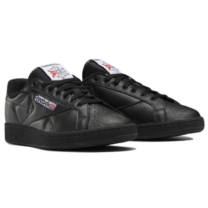 Reebok Club C Grounds Low Tops Casual Skateboarding Shoes Unisex Black Sneakers GY8788