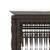 2 Piece Sun Lounger Set with Table Brown Poly Rattan