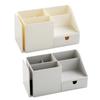 Practical Desk Organizer Holder Stationery Holder Book Holder with Expandable Bookend Multiple Compartments for Home