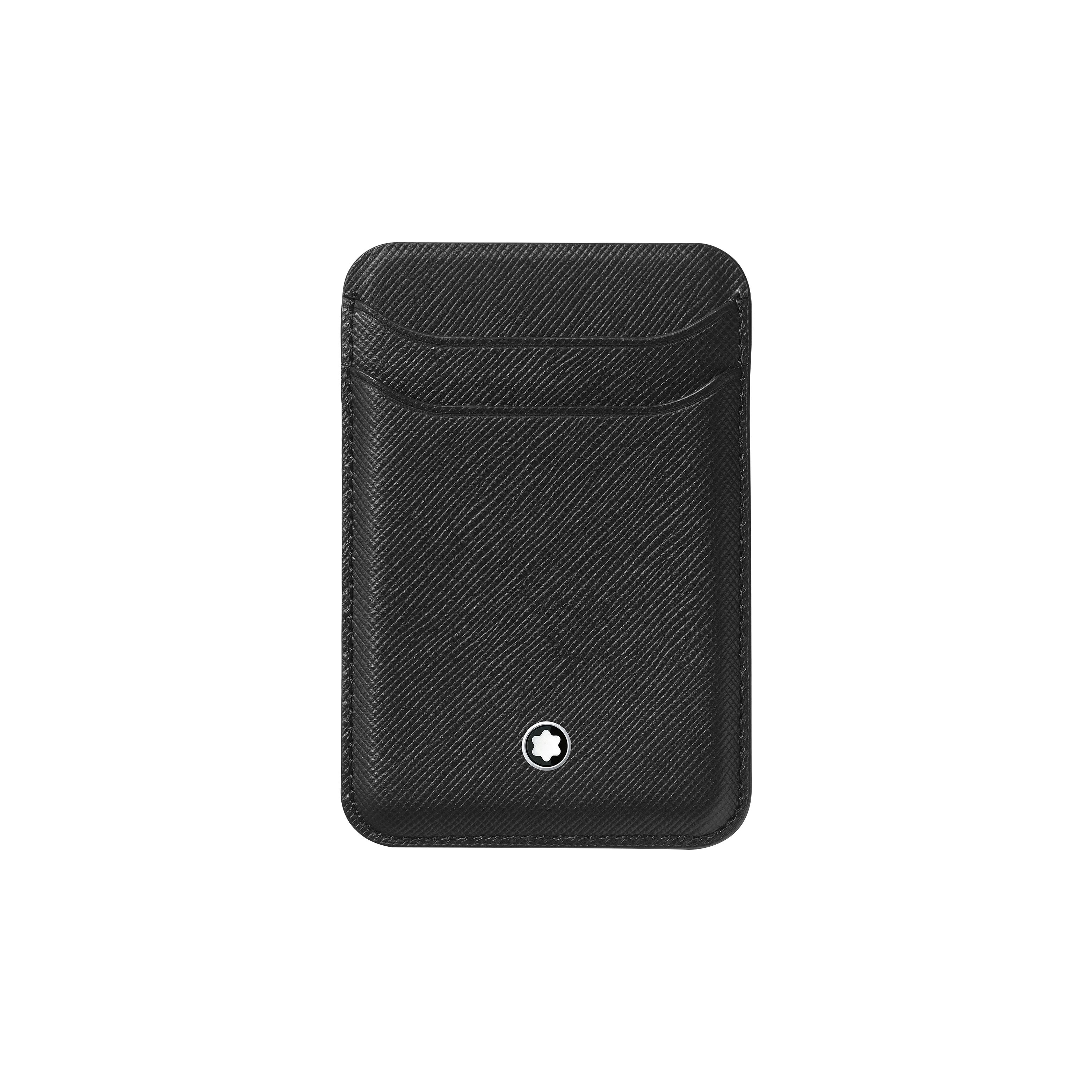 Montblanc Meisterstück Hexagonal White Star Logo Leather Card Holder Men Card Holder Black 130325 Box(Basic Set+Box)