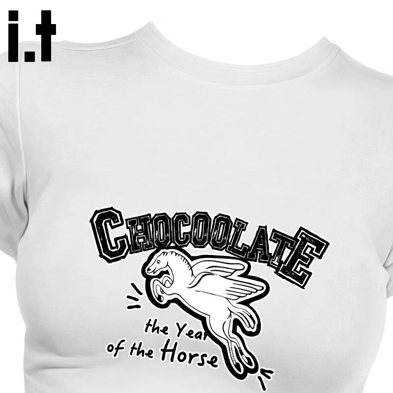 :CHOCOOLATEit Women's American Style Slim Fit T-Shirt