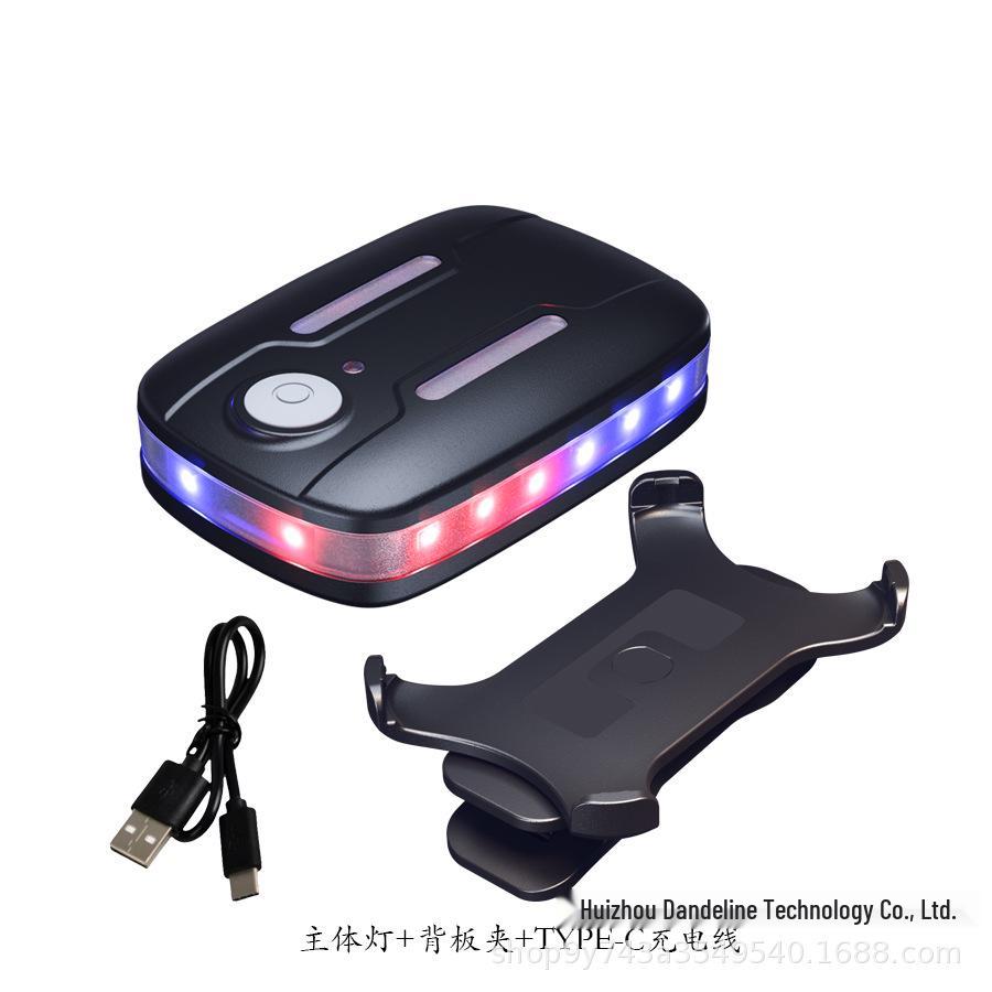 Multi-Color Outdoor LED Shoulder Light for Security Patrol: Red, Blue, White Flashing